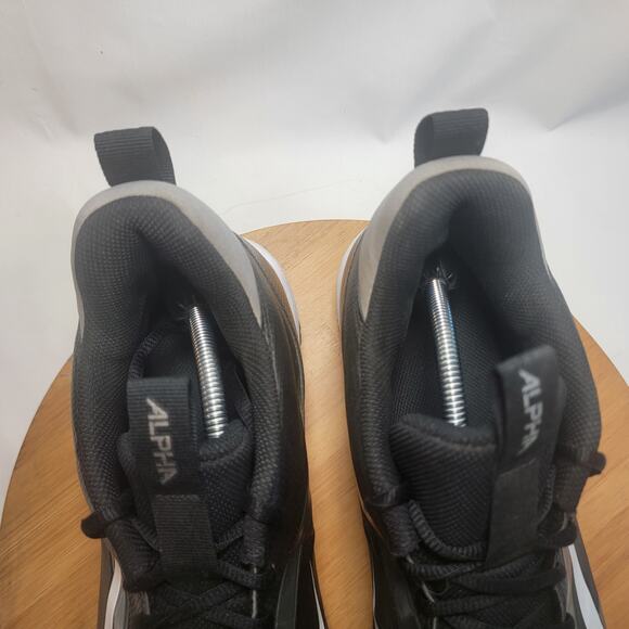 Nike Alpha Fast Flex Baseball Sneakers Shoes Men 13 Black White - Picture 8 of 14